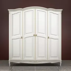 Шкаф Classico Italiano Тиволи,4-дверный, молочный, B804/L