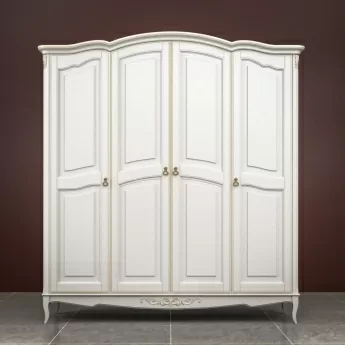 Шкаф Classico Italiano Тиволи,4-дверный, молочный, B804/L