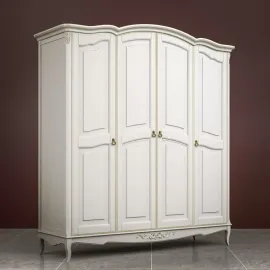 Шкаф Classico Italiano Тиволи,4-дверный, молочный, B804/L