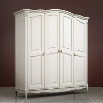 Шкаф Classico Italiano Тиволи,4-дверный, молочный, B804/L