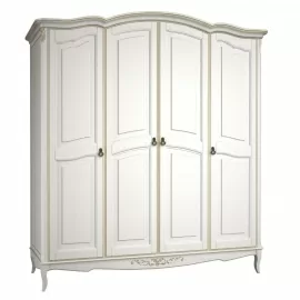 Шкаф Classico Italiano Тиволи,4-дверный, молочный, B804/L