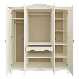 Шкаф Classico Italiano Тиволи,4-дверный, молочный, B804/L