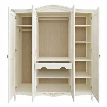Шкаф Classico Italiano Тиволи,4-дверный, молочный, B804/L