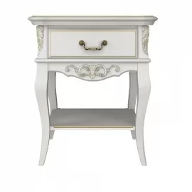Тумба прикроватная Classico Italiano Тиволи, 1 ящик, молочная, B301/L