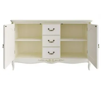 Прилавок Classico Italiano Тиволи, 3 ящика+2 дверки, молочный, B403/L