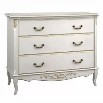 Комод Classico Italiano Тиволи, 3 ящика, молочный, B401/L