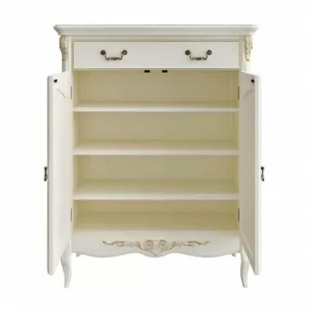 Комод Classico Italiano Тиволи, 1 ящик, 2 двери, молочный, B404/L