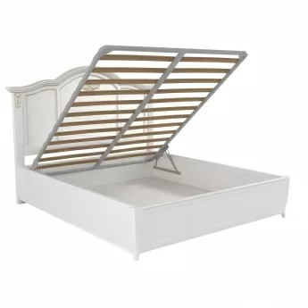 Кровать 120x200 с подъемным механизмом Classico Italiano Тиволи, молочная B202ПМ/BGY