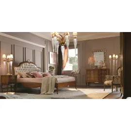 Кровать Giorgio Casa Memorie Veneziane, с мягким изголовьем 2117/180