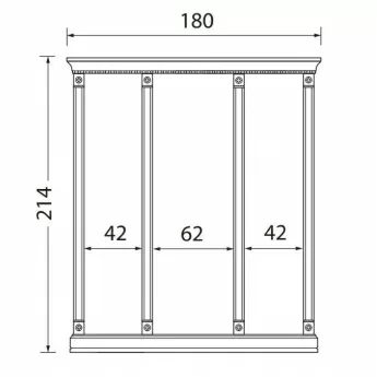 Прихожая Palazzo Ducale Laccato Prama by Bakokko, Композиция №2