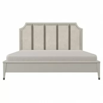 Кровать 180х200 Salerno Fratelli Barri, Бежевый матовый, ткань PIANO 04, FB.BD.SL.646
