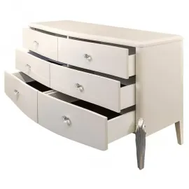Комод  с 6-ю ящиками Fratelli Barri Roma, бежевый лак, FB.CH.RM.671