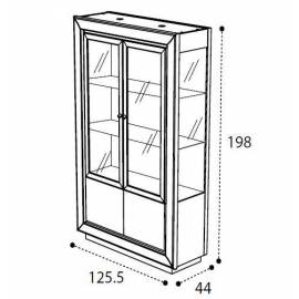 Витрина La Star Ivory day Camelgroup, двухдверная