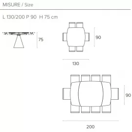 Стол обеденный Target Point Tornado 130х90 см прямоугольный, раскладной, TA1B5