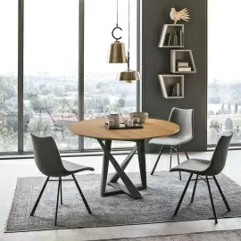 Стол обеденный Target Point Cronos Wood 130 см, круглый, раскладной, TP1B0