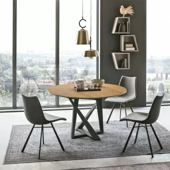 Стол обеденный Target Point Cronos Wood 130 см, круглый, раскладной, TP1B0