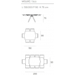 Стол обеденный Target Point Vortice 130(200)х90 см, раскладной, TA1B6 - Фото 7