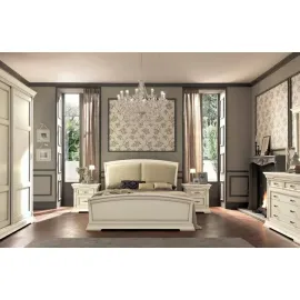 Кровать Palazzo Ducale Laccato Prama 180х200 с мягким изголовьем и изножьем 71BO15LT