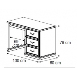 Письменный стол Camelgroup Nostalgia - 130 см, 085SCR.21NO