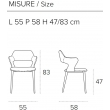 Стул Target Point Seattle с мягкой микрофиброй 55x83 см, SE618 - Фото 3