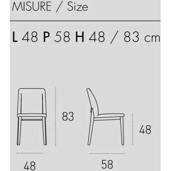 Кресло Стул Target Point Salisburgo с экокожей винтаж 48x83 см, SE508
