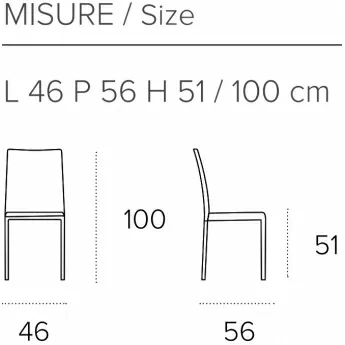 Стул Target Point Lugano с мягкой микрофиброй 46x100 см, SE504