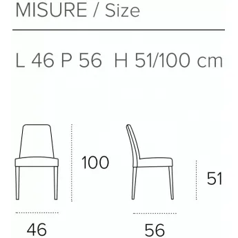 Стул Target Point Zurigo с экокожей винтаж 46x100 см, SE503
