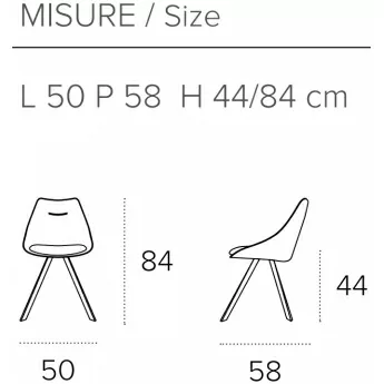 Стул Target Point Bilbao с микрофиброй 50x86 см, SE194
