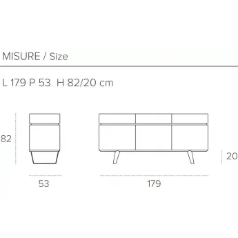 Прилавок трёхдверный Target Point Electa, MA103