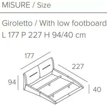 Кровать 197х94 Target Point Stromboli, KB439