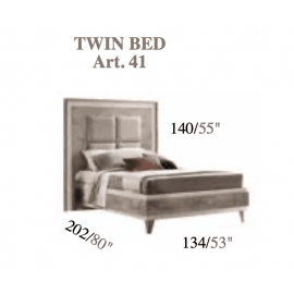 Кровать 120х200 Arredo Classic Adora Ambra, мягкое изголовье, арт. 41