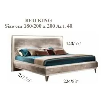 Кровать 200х200 Arredo Classic Adora Ambra, King Size, арт. 40
