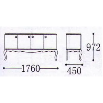 Буфет 4-дверный Fratelli Barri Venezia FB.SB.VZ.625