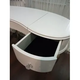 Туалетный столик Fratelli Barri Rimini, белый матовый лак, серебряное напыление FB.LDT.RIM.691