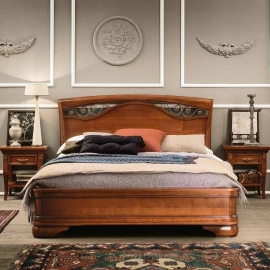 Кровать с ковкой без изножья Palazzo Ducale Ciliegio Prama 160 см