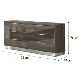 Комод низкий Platinum Sabbia Camelgroup, 6 ящиков, 136CMD.02BS