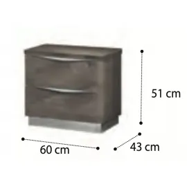 Прикроватная тумба mini Platinum Sabbia Camelgroup, 136CMN.04BS