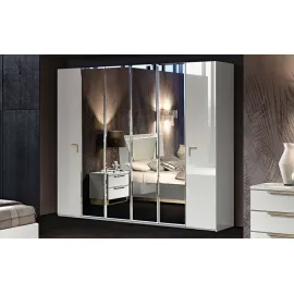 Шкаф 6-дверный Smart White Camelgroup с зеркалами, 162AR6.04BI