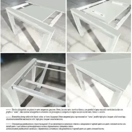 Стол обеденный 180 Dama Bianca Camelgroup, прямоугольный, раскладка
