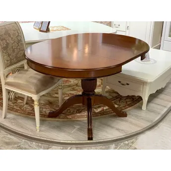 Стол обеденный Claudio Saoncella Puccini, круглый раздвижной, Вишня (PC90) - 42318