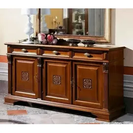 Буфет Claudio Saoncella Puccini, 3 двери, 3 ящика, Слоновая кость (PL70) -  42390