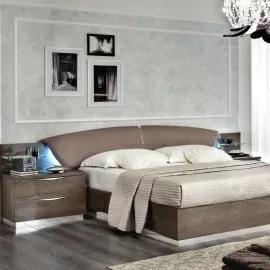 Кровать Camelgroup Platinum Drop 160x200, 136LET.28PL, Серебристая берёза, Италия