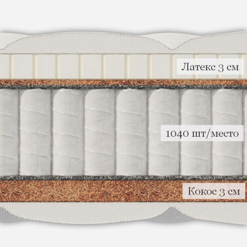 Матрас кокос 3 латекс 3
