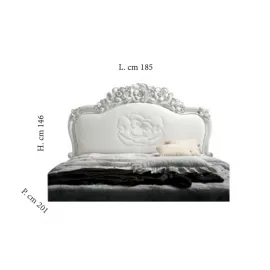 Кровать Mobilpiu Viola Bianca, мягкое изголовье, 160х200, 2CNTVB14EF