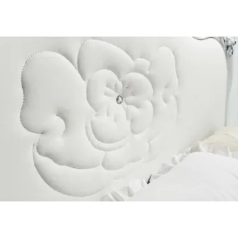 Кровать Mobilpiu King Viola Bianca, мягкое изголовье, 180х200, 2CNTVB14KEF