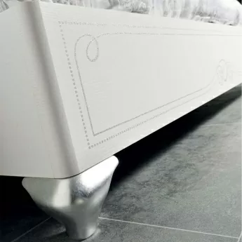 Кровать Mobilpiu King Viola Bianca, мягкое изголовье, 180х200, 2CNTVB14KEF