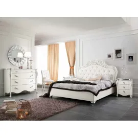 Кровать Mobilpiu Viola Bianca, мягкое изголовье, 160х190, 2CNTVB14E