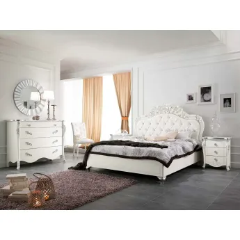 Кровать Mobilpiu Viola Bianca, мягкое изголовье, 160х190, 2CNTVB14E