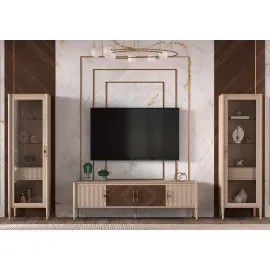 Тумба ТВ Classico Italiano Венеция, меланж/орех, Т-106/ML/NA