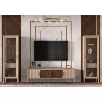 Тумба ТВ Classico Italiano Венеция, меланж/орех, Т-106/ML/NA